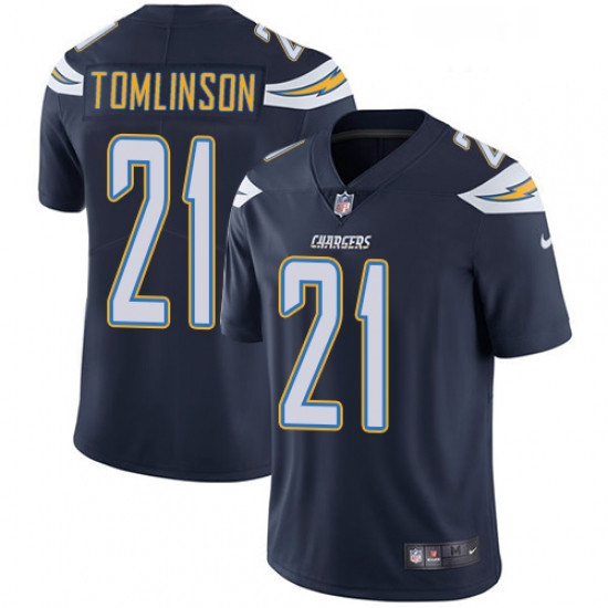 Men Nike Los Angeles Chargers 21 LaDainian Tomlinson Navy Blue Team Color Vapor Untouchable Limited 