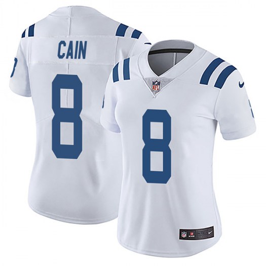 Women Nike Deon Cain Indianapolis Colts Limited White Vapor Untouchable Jersey