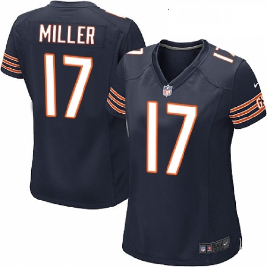 Womens Nike Chicago Bears 17 Anthony Miller Game Navy Blue Team Color NFL Jersey