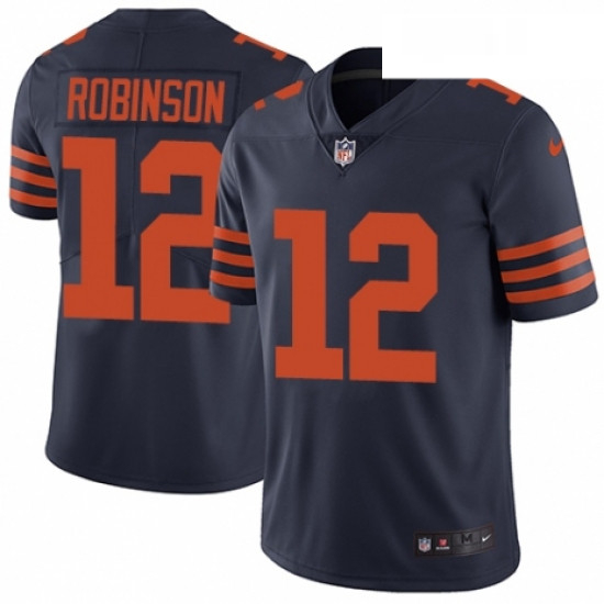 Youth Nike Chicago Bears 12 Allen Robinson Navy Blue Alternate Vapor Untouchable Elite Player NFL Je