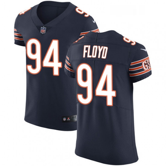 Mens Nike Chicago Bears 94 Leonard Floyd Navy Blue Team Color Vapor Untouchable Elite Player NFL Jer