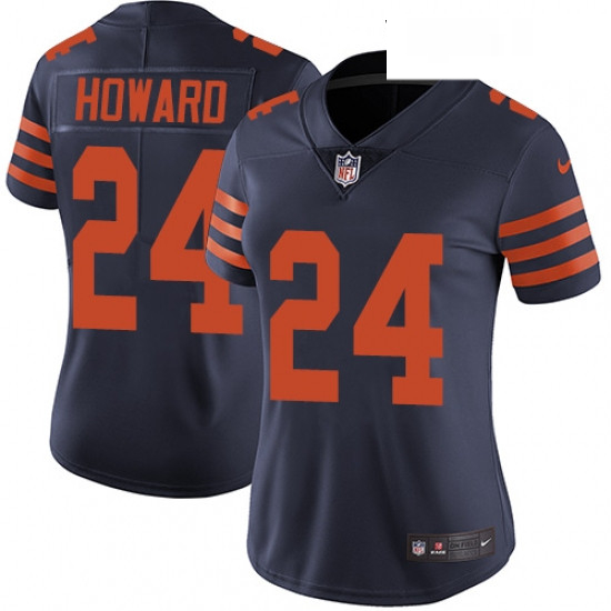 Womens Nike Chicago Bears 24 Jordan Howard Navy Blue Alternate Vapor Untouchable Limited Player NFL 