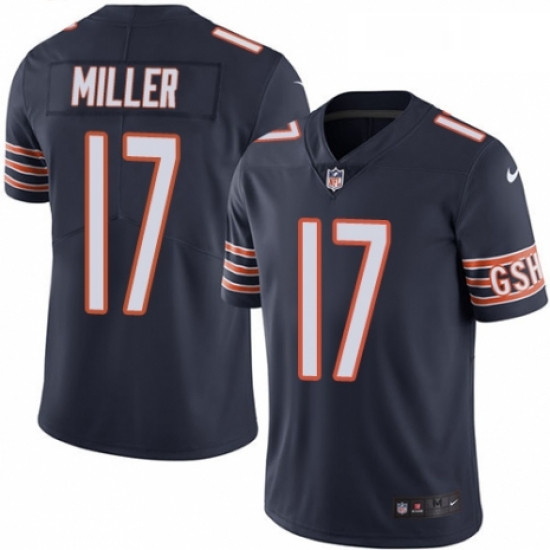 Youth Nike Chicago Bears 17 Anthony Miller Navy Blue Team Color Vapor Untouchable Elite Player NFL J