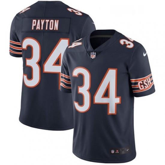 Youth Nike Chicago Bears 34 Walter Payton Elite Navy Blue Team C