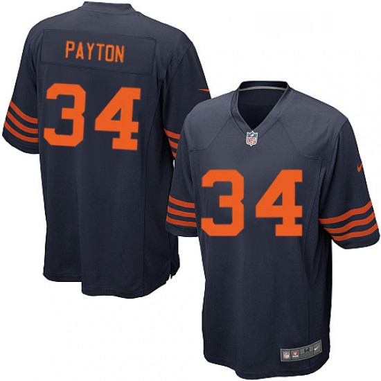 Youth Nike Chicago Bears 34 Walter Payton Navy Blue Alternate Vapor Untouchable Limited Player NFL J