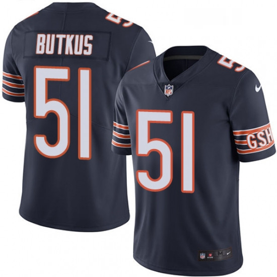 Youth Nike Chicago Bears 51 Dick Butkus Elite Navy Blue Team Color NFL Jersey