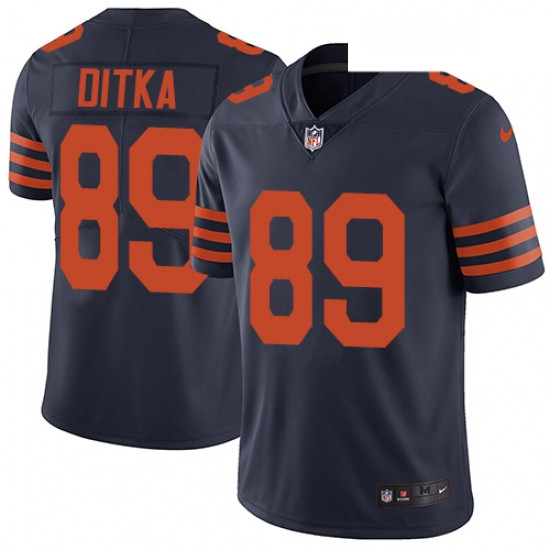 Youth Nike Chicago Bears 89 Mike Ditka Navy Blue Alternate Vapor Untouchable Limited Player NFL Jers