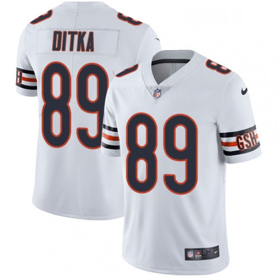 Youth Nike Chicago Bears 89 Mike Ditka White Vapor Untouchable Limited Player NFL Jersey