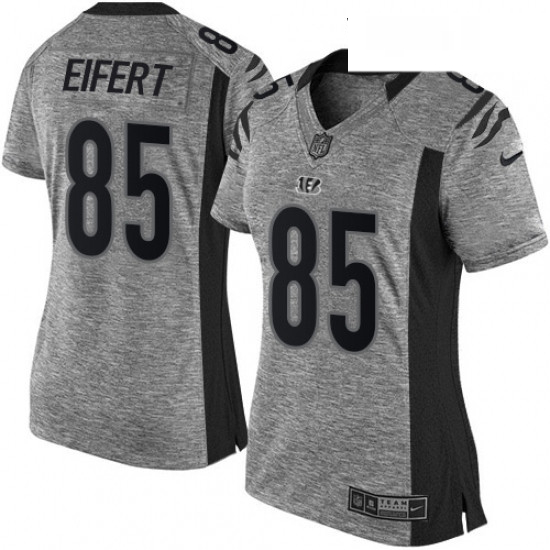 Womens Nike Cincinnati Bengals 85 Tyler Eifert Limited Gray Gridiron NFL Jersey