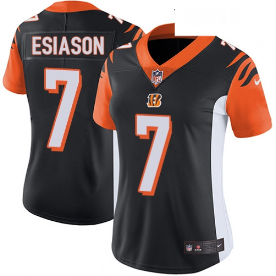 Womens Nike Cincinnati Bengals 7 Boomer Esiason Vapor Untouchable Limited Black Team Color NFL Jerse