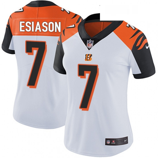 Womens Nike Cincinnati Bengals 7 Boomer Esiason Vapor Untouchable Limited White NFL Jersey