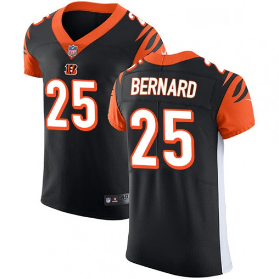 Mens Nike Cincinnati Bengals 25 Giovani Bernard Black Team Color Vapor Untouchable Elite Player NFL 