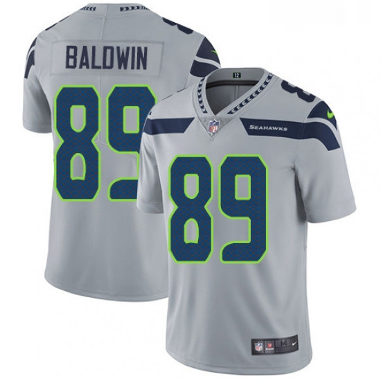 Youth Nike Seattle Seahawks 89 Doug Baldwin Grey Alternate Vapor Untouchable Limited Player NFL Jers