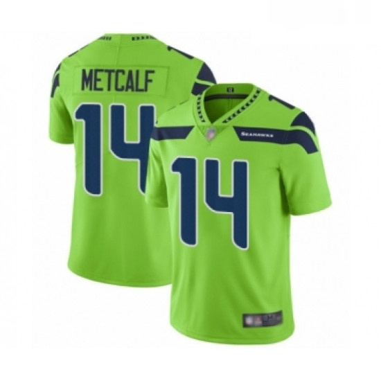 Youth Seattle Seahawks 14 DK Metcalf Limited Green Rush Vapor Untouchable Football Jersey