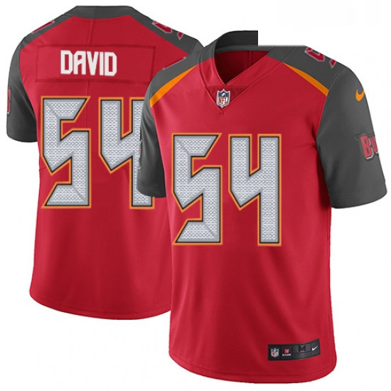 Youth Nike Tampa Bay Buccaneers 54 Lavonte David Red Team Color Vapor Untouchable Limited Player NFL