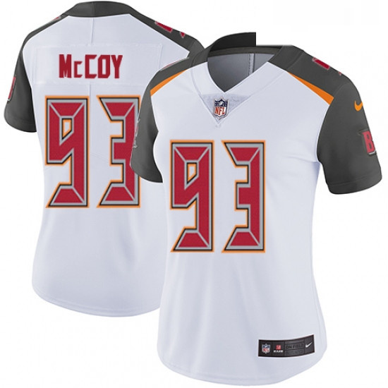 Womens Nike Tampa Bay Buccaneers 93 Gerald McCoy Elite White NFL Jersey