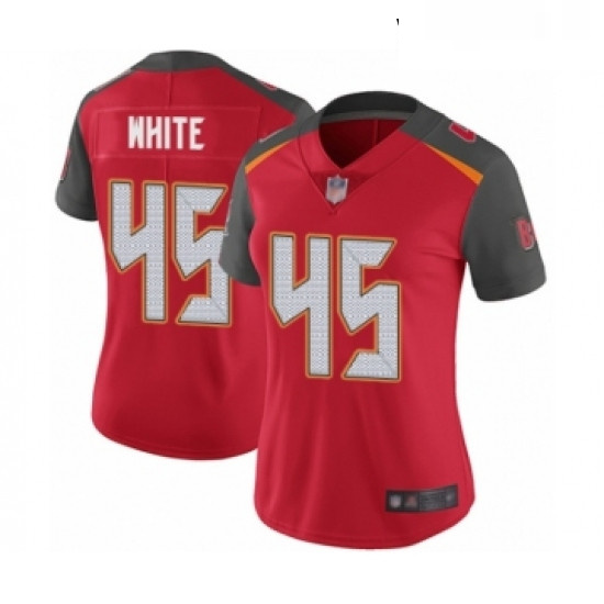 Womens Tampa Bay Buccaneers 45 Devin White Red Team Color Vapor Untouchable Limited Player Football 