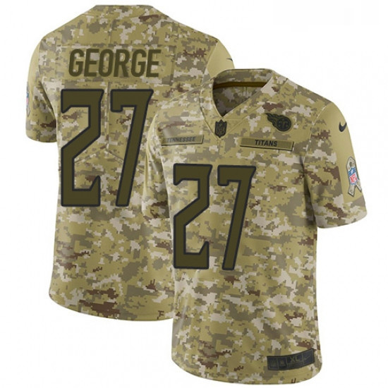 Mens Nike Tennessee Titans 27 Eddie George Limited Camo 2018 Salute to Service NFL Jersey