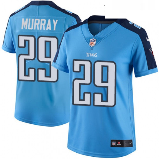 Womens Nike Tennessee Titans 29 DeMarco Murray Light Blue Team Color Vapor Untouchable Limited Playe