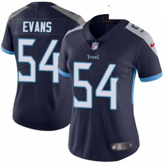 Womens Nike Tennessee Titans 54 Rashaan Evans Navy Blue Team Color Vapor Untouchable Elite Player NF