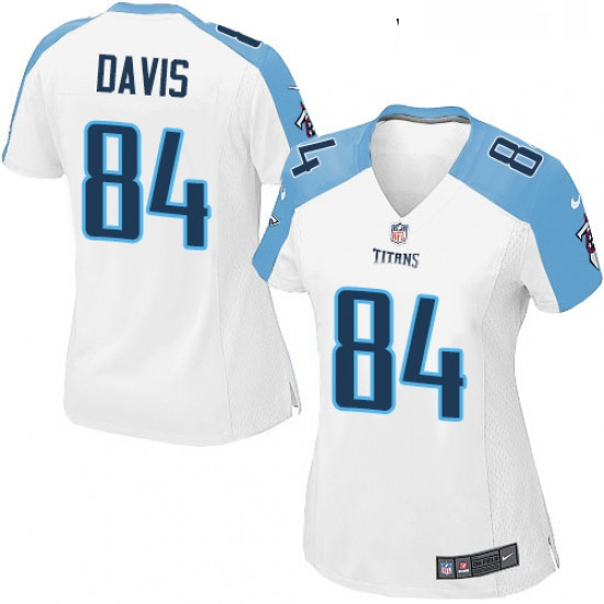 Womens Nike Tennessee Titans 84 Corey Davis Game White NFL Jersey