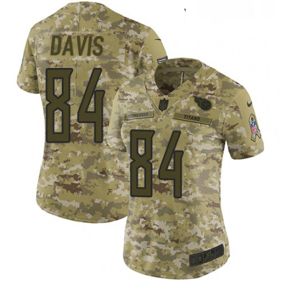 Womens Nike Tennessee Titans 84 Corey Davis Limited Camo 2018 Salute to Service NFL Jersey