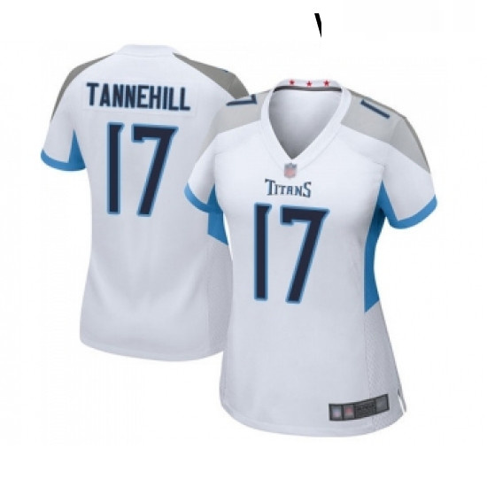 Womens Tennessee Titans 17 Ryan Tannehill Game White Football Jersey