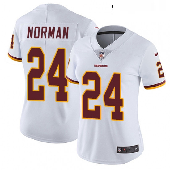 Womens Nike Washington Redskins 24 Josh Norman Elite White NFL Jersey