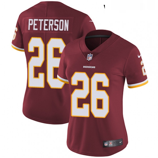 Womens Nike Washington Redskins 26 Adrian Peterson Burgundy Red Team Color Vapor Untouchable Limited