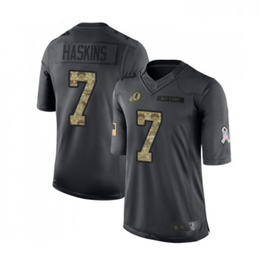 Mens Washington Redskins 7 Dwayne Haskins Limited Black 2016 Sal