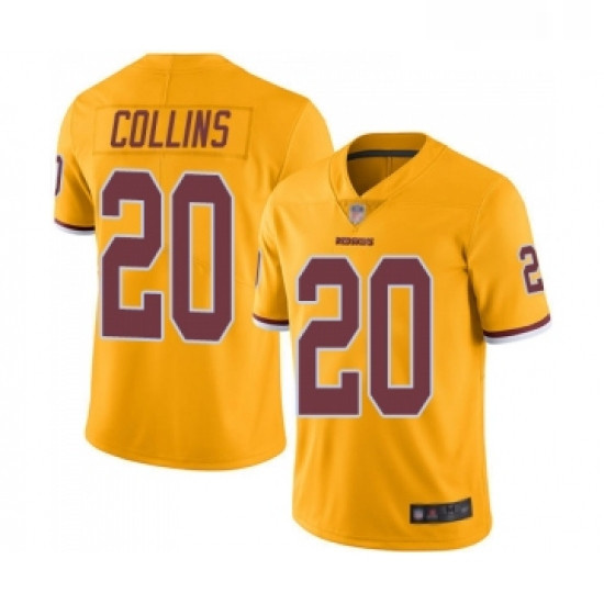 Mens Washington Redskins 20 Landon Collins Limited Gold Rush Vap