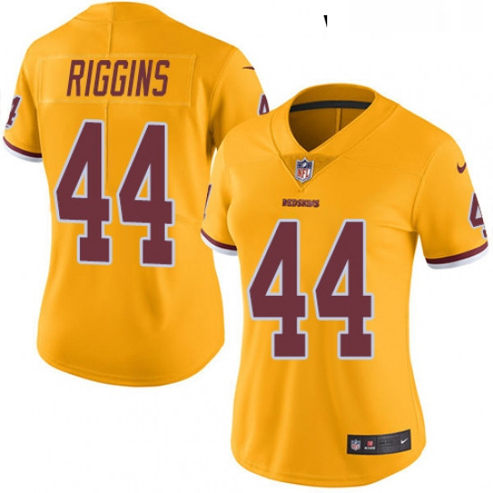 Womens Nike Washington Redskins 44 John Riggins Limited Gold Rush Vapor Untouchable NFL Jersey