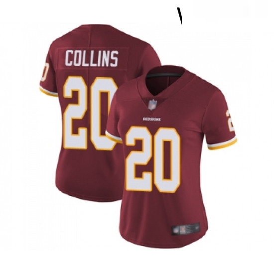 Womens Washington Redskins 20 Landon Collins Burgundy Red Team Color Vapor Untouchable Limited Playe