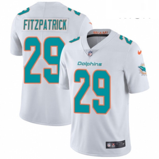 Mens Nike Miami Dolphins 29 Minkah Fitzpatrick White Vapor Untouchable Limited Player NFL Jersey