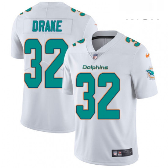 Mens Nike Miami Dolphins 32 Kenyan Drake White Vapor Untouchable Limited Player NFL Jersey