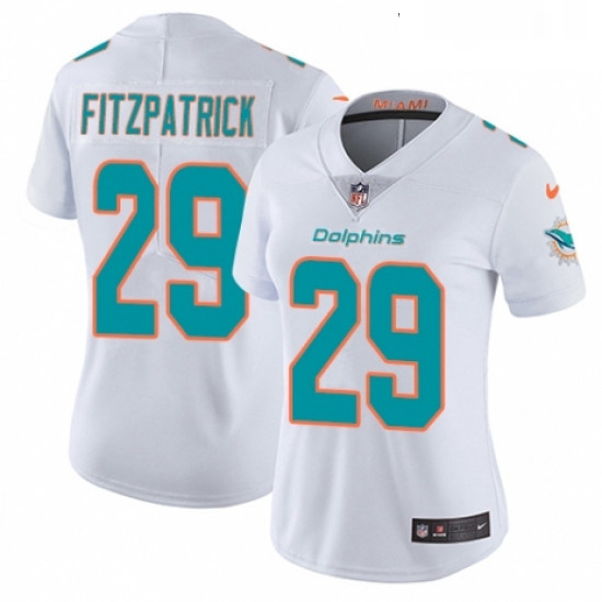 Womens Nike Miami Dolphins 29 Minkah Fitzpatrick White Vapor Unt