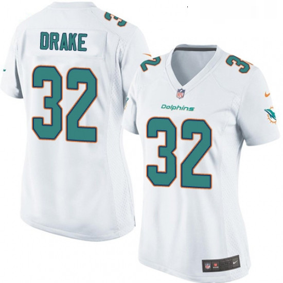 Womens Nike Miami Dolphins 32 Kenyan Drake Game White NFL Jersey