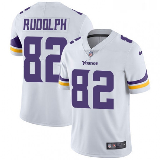 Youth Nike Minnesota Vikings 82 Kyle Rudolph White Vapor Untouchable Limited Player NFL Jersey