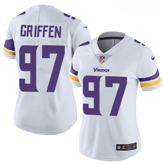 Womens Nike Minnesota Vikings 97 Everson Griffen Elite White NFL Jersey