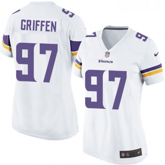 Womens Nike Minnesota Vikings 97 Everson Griffen Game White NFL Jersey