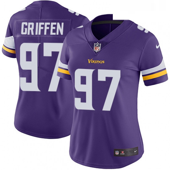 Womens Nike Minnesota Vikings 97 Everson Griffen Purple Team Color Vapor Untouchable Limited Player 