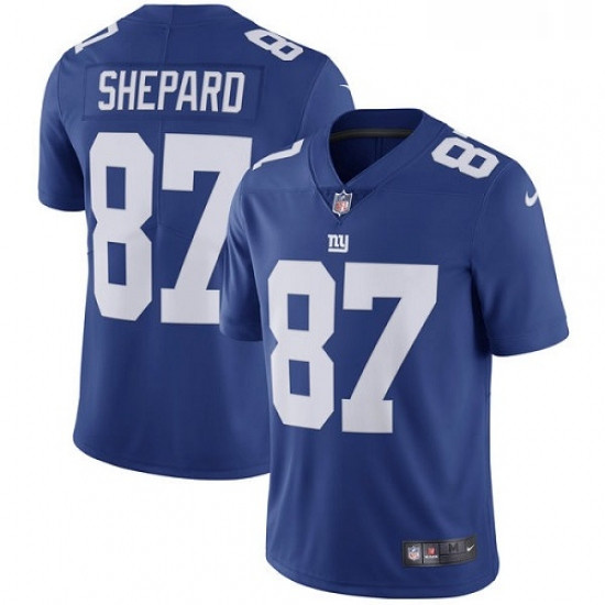 Youth Nike New York Giants 87 Sterling Shepard Royal Blue Team Color Vapor Untouchable Limited Playe