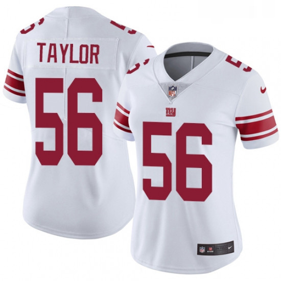 Womens Nike New York Giants 56 Lawrence Taylor White Vapor Untouchable Limited Player NFL Jersey