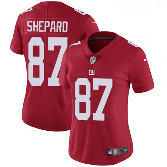 Womens Nike New York Giants 87 Sterling Shepard Red Alternate Vapor Untouchable Limited Player NFL J