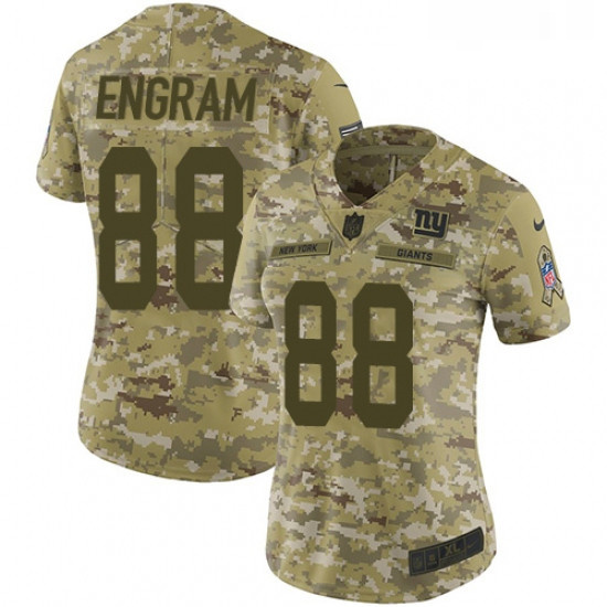Womens Nike New York Giants 88 Evan Engram Limited Camo 2018 Sal