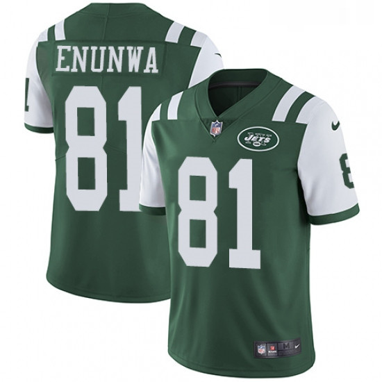 Youth Nike New York Jets 81 Quincy Enunwa Green Team Color Vapor Untouchable Limited Player NFL Jers