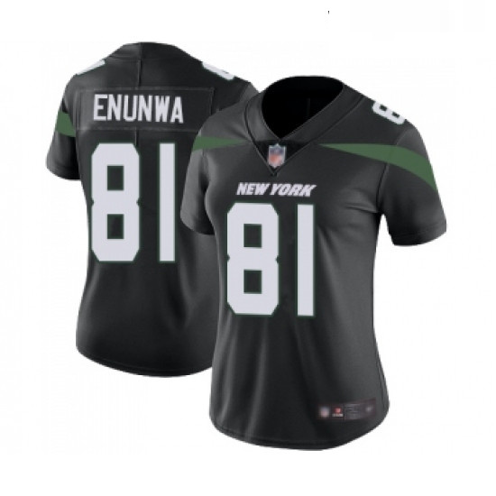 Womens New York Jets 81 Quincy Enunwa Black Alternate Vapor Untouchable Limited Player Football Jers