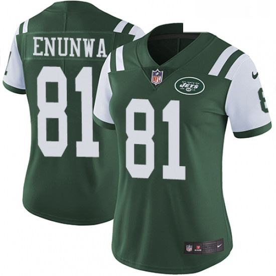 Womens Nike New York Jets 81 Quincy Enunwa Green Team Color Vapor Untouchable Limited Player NFL Jer