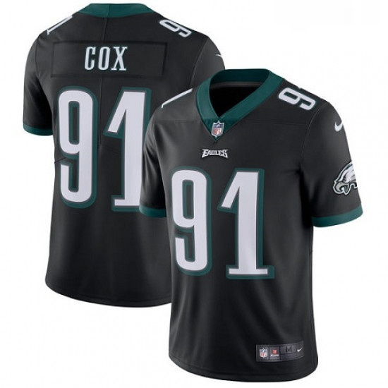 Mens Nike Philadelphia Eagles 91 Fletcher Cox Black Alternate Vapor Untouchable Limited Player NFL J