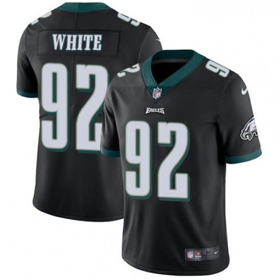 Mens Nike Philadelphia Eagles 92 Reggie White Black Alternate Vapor Untouchable Limited Player NFL J